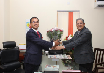 सन्राइज बैंकमा जनक शर्माको कार्यभार शुरु