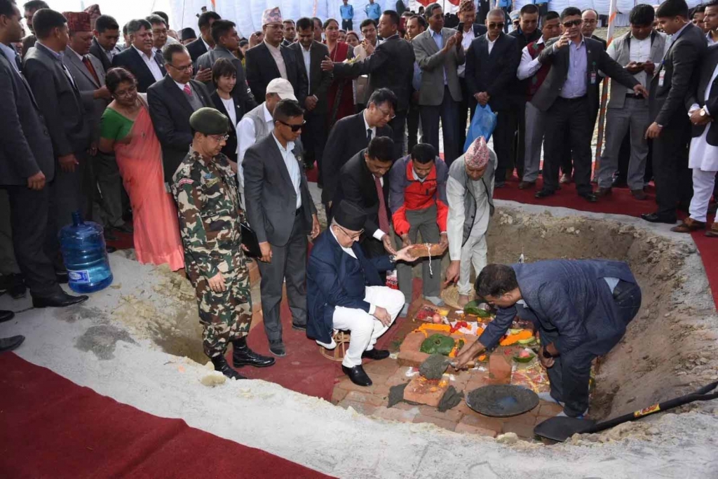 नागढुङ्गा–सिस्नेखोला सुरुङमार्ग शिलान्यास