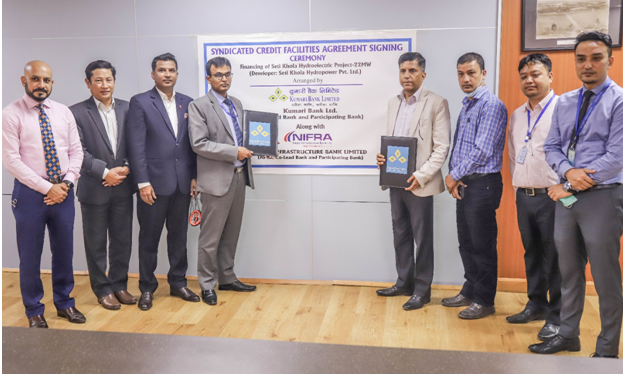 कुमारी बैंक र नेपाल इन्फ्रास्ट्रक्चर बैंकले सेती खोला हाइड्रोपावर परियोजनामा कर्जा लगानी गर्दै