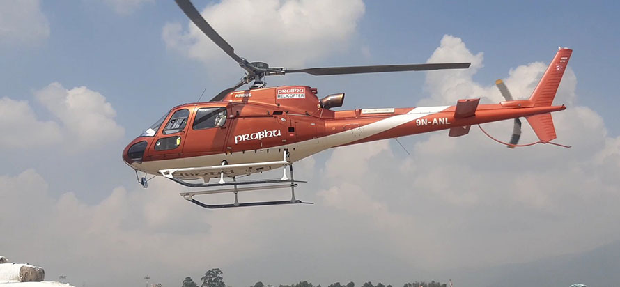 कोरोना कहरबीच प्रभुले थप्यो नयाँ हेलिकोप्टर