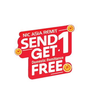 विजयादशमी, भाइटीका, नेपाल संवत् र छठपर्वमा एन आई सी एशिया रेमिटबाट एउटा आन्तरिक रेमिट्यान्स पठाउदा अर्को निःशुल्क