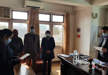 मञ्जुश्री फाइनान्सको अध्यक्ष इन्दिरा पन्डित घिमिरेद्धारा सपथ ग्रहण