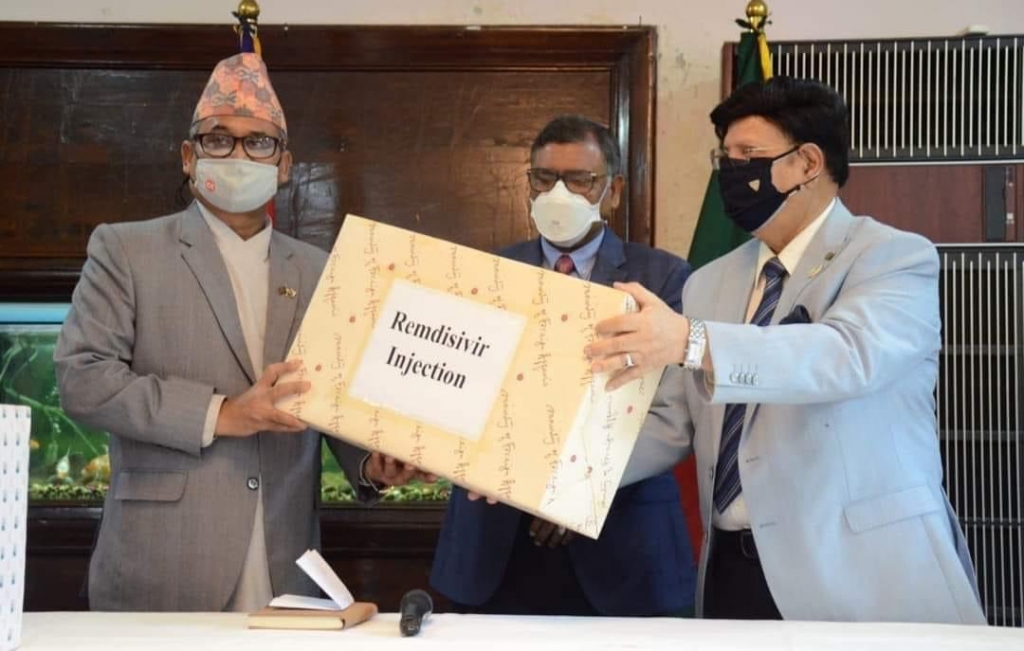 नेपाल बङ्गलादेश बैंकले गर्यो सरकारलाई रेम्डेसिभिर सहयोग