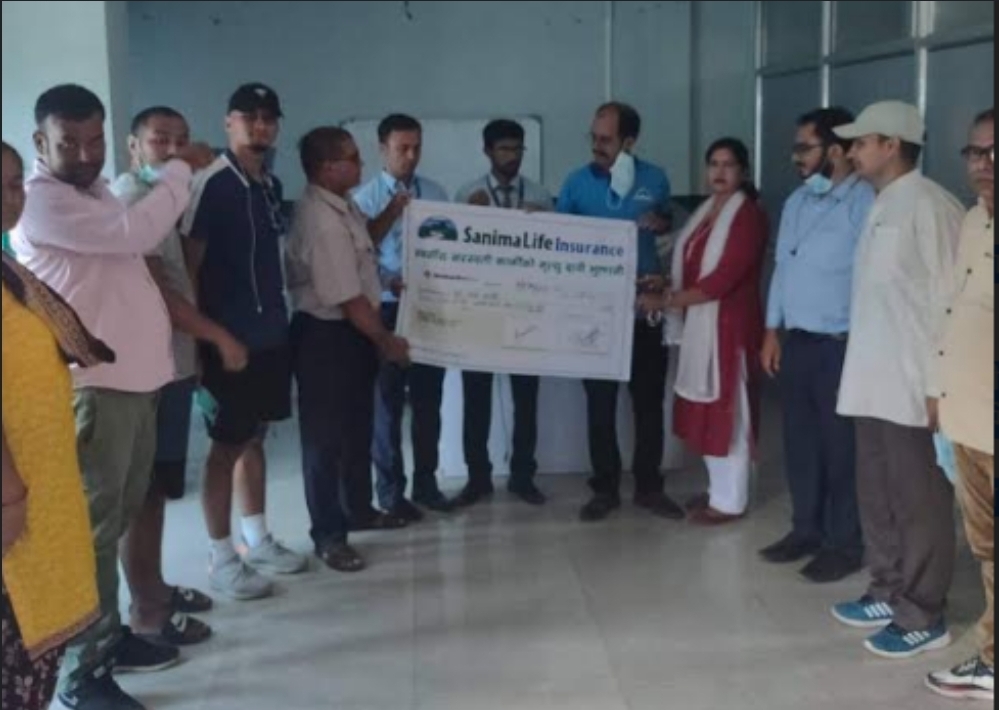 सानिमा लाइफद्धारा मृतकको परिवारलाई १३ लाख ५८ हजार रुपैयाँ मृत्यु दाबी भुक्तानी