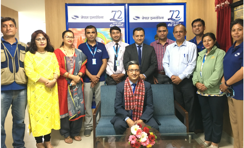 नेपाल इन्स्योरेन्सका पोखरेललाई कर्मचारी संघले गर्यो स्वागत
