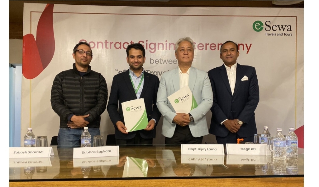 क्याप्टेन विजय लामा इसेवा ट्राभल्स् एण्ड टुर्सको ब्राण्ड एम्बेस्डर, ‘विदेश उडान टिकटमा सहजता’