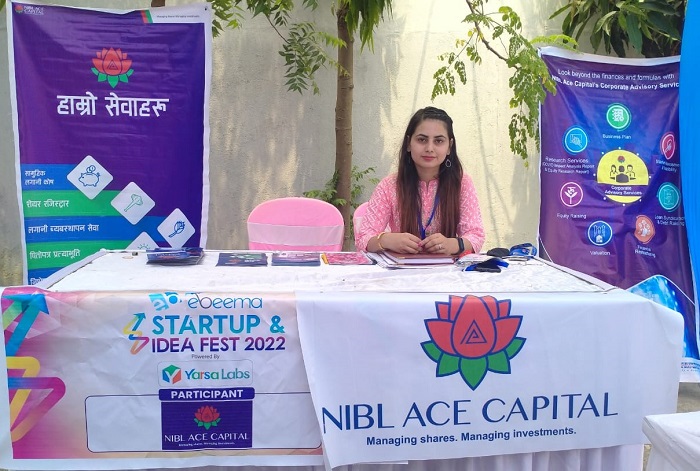 स्टार्टअप एण्ड आइडिया फेष्ट २०२२ मा एनआइबिएल एस क्यापिटलको सहभागिता