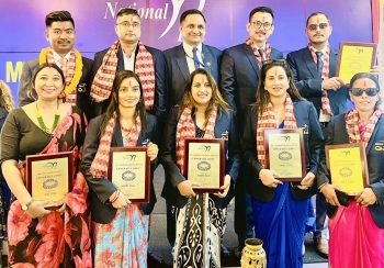 नेशनल लाइफ इन्स्योरेन्सले एमडीआरटी बिजेता अभिकर्तालाई सम्मान