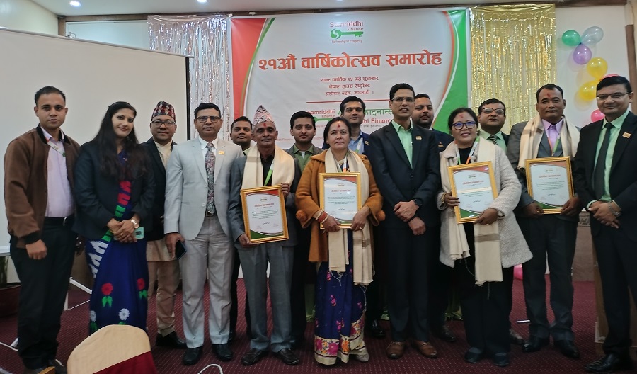 समृद्धि फाईनान्सले मनायो २१औं वार्षिकोत्सव, लोभलाग्दो ब्याजमा उत्कृष्ठ ४ खाता सार्वजनिक