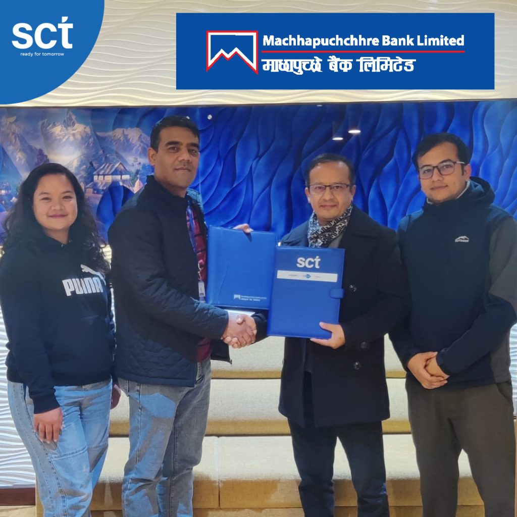 ससीटी र माछापुच्छ्रे बैंकबीच एससीटी युपीआइ डेबिट कार्ड संचालन सम्झौता
