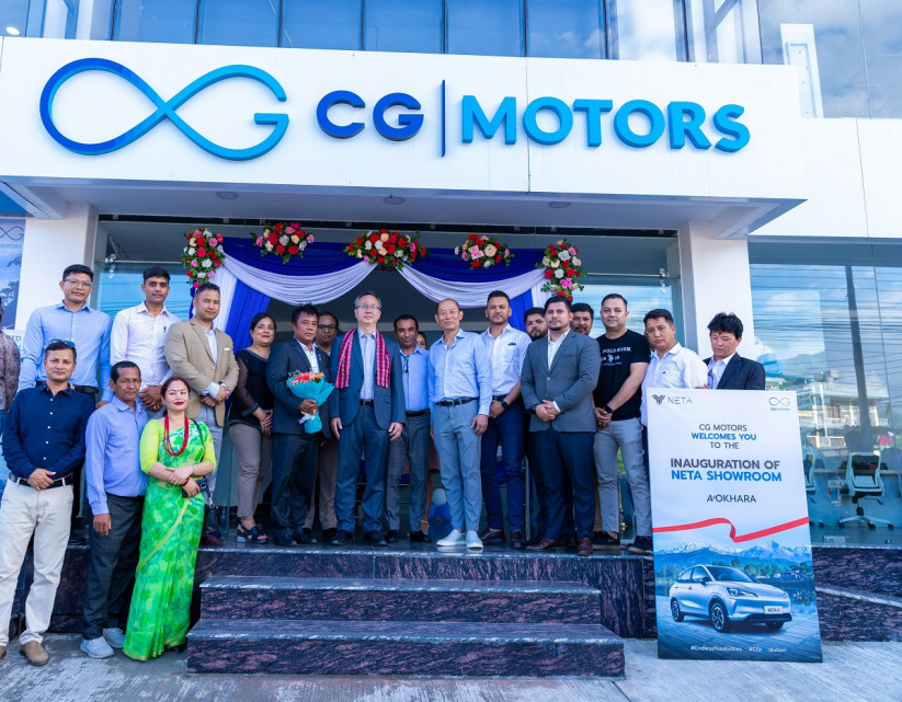 पोखरामा खुल्यो सीजी मोटर्स (नेटा) शोरुम, चिनियाँ राजदूतद्वारा उद्घाटन