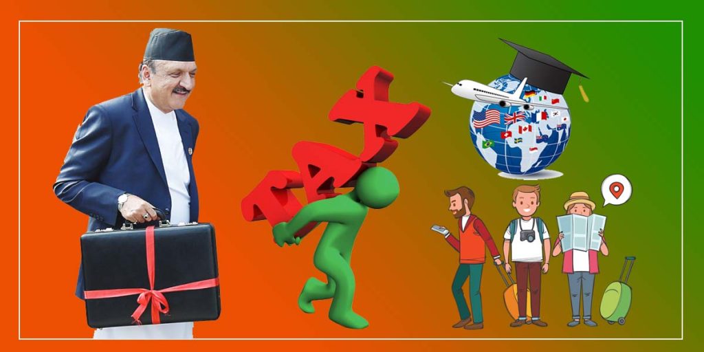 नेपालमै पहिलो पटक विलासिलताका बस्तुमा कर लागु, डिपोजिटकर्ताको बचत देखि विदेश पढ्न जाने विद्यार्थी माथी समेत कर थपः विदेश घुम्न जाने नेपालीले अब ५ प्रतिशत पर्यटन शुल्क तिर्ने पर्ने ?