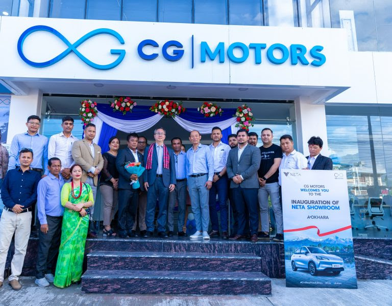 पोखरामा नेटा भी विद्युतीय गाडी बेच्न सिजी मोटर्सको शोरुम