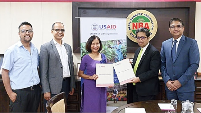एनबीए र युएसएआइडी ट्रेड एण्ड कम्पिटेभिटनेसबीच सम्झौता