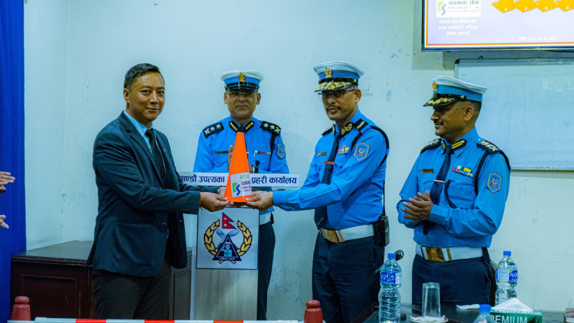 कामना सेवा बैंकद्वारा उपत्यका ट्राफिक कार्यालयलाई कोन हस्तान्तरण