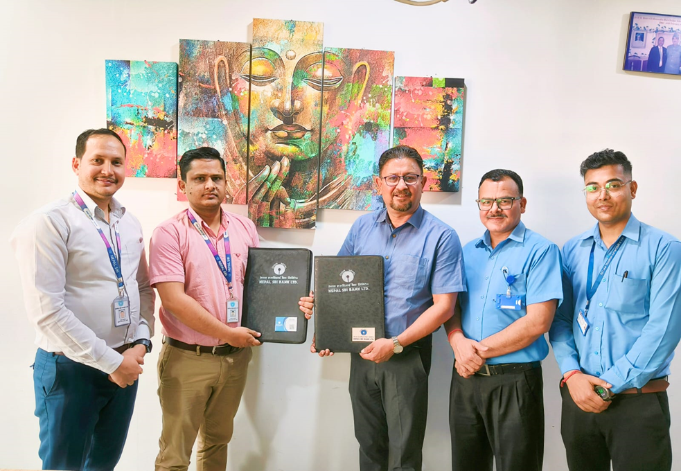 नेपाल एसबिआई बैंक र न्युरो अस्पतालबीच सम्झौता