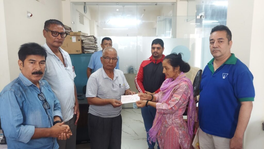 नेसनल इन्स्योरेन्सद्वारा दुर्घटना बीमाको दावी भुक्तानी