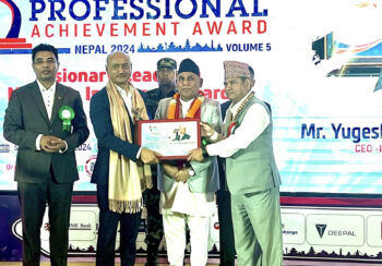 आइजिआई प्रुडेन्सियलका युगेश भक्त वादे श्रेष्ठ निर्जीवन बीमा क्षेत्रका दुरदर्शी सिईओका रुपमा सम्मानित