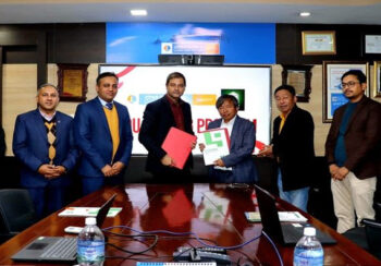 लुम्बिनी विकास बैंक र लिजेण्ड प्रोपर्टिज प्रा.लि. बिच व्यवसायिक सम्झौता