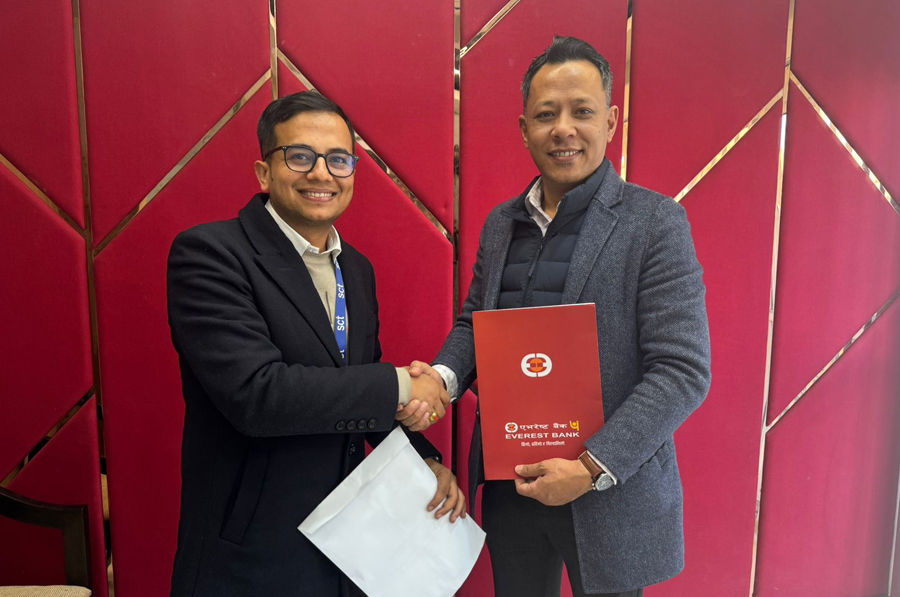 स्मार्टच्वाईस टेक्नोलोजिज र एभरेष्ट बैंकबीच स्मार्ट पे मार्फत भुक्क्तानी गर्न सम्झौता