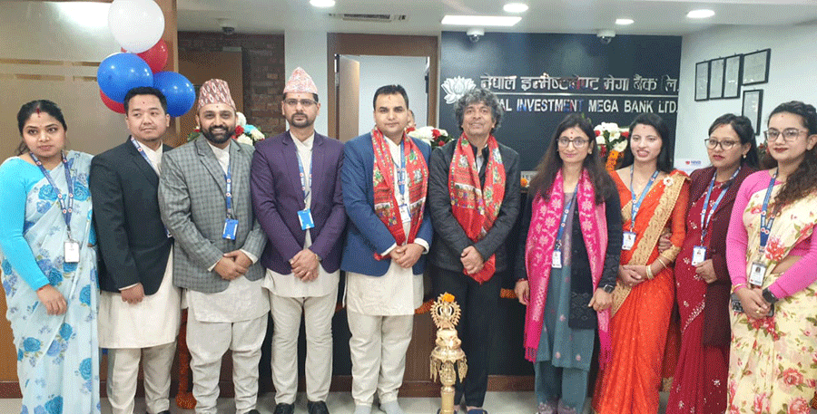 नेपाल इन्भेस्टमेन्ट मेगा बैंकको खुशीबु शाखा स्थानान्तरण