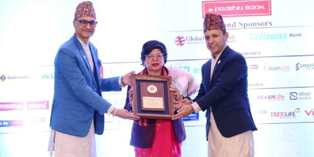 साल्ट ट्रेडिङकी सीइओ श्रेष्ठले पाइन् नेपाल व्यवस्थापन संघको ‘म्यानेजर अफ द इयर’ अवार्ड