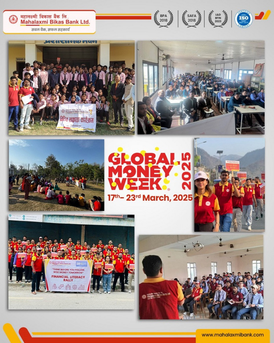  महालक्ष्मी विकास बैंकद्वारा देशैभरी वित्तीय साक्षरता तथा सचेतना कार्यक्रमहरु सम्पन्न