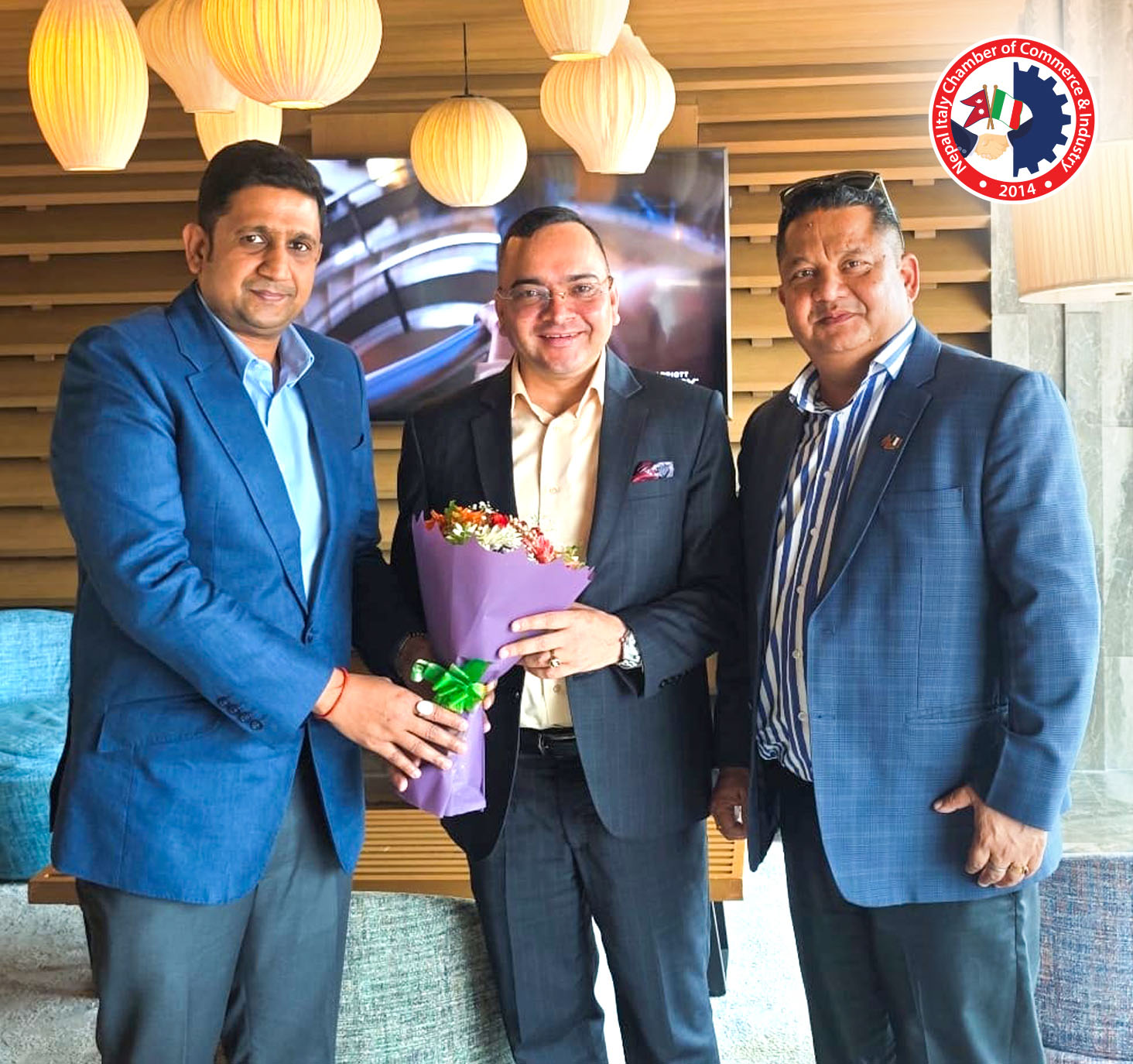 नेपाल–इटाली वाणिज्य तथा उद्योग संघद्वारा उपाध्यक्ष ज्ञवालीलाई नबिल बैंकको कार्यवाहक सीईओमा पदोन्नति भएकोमा बधाई