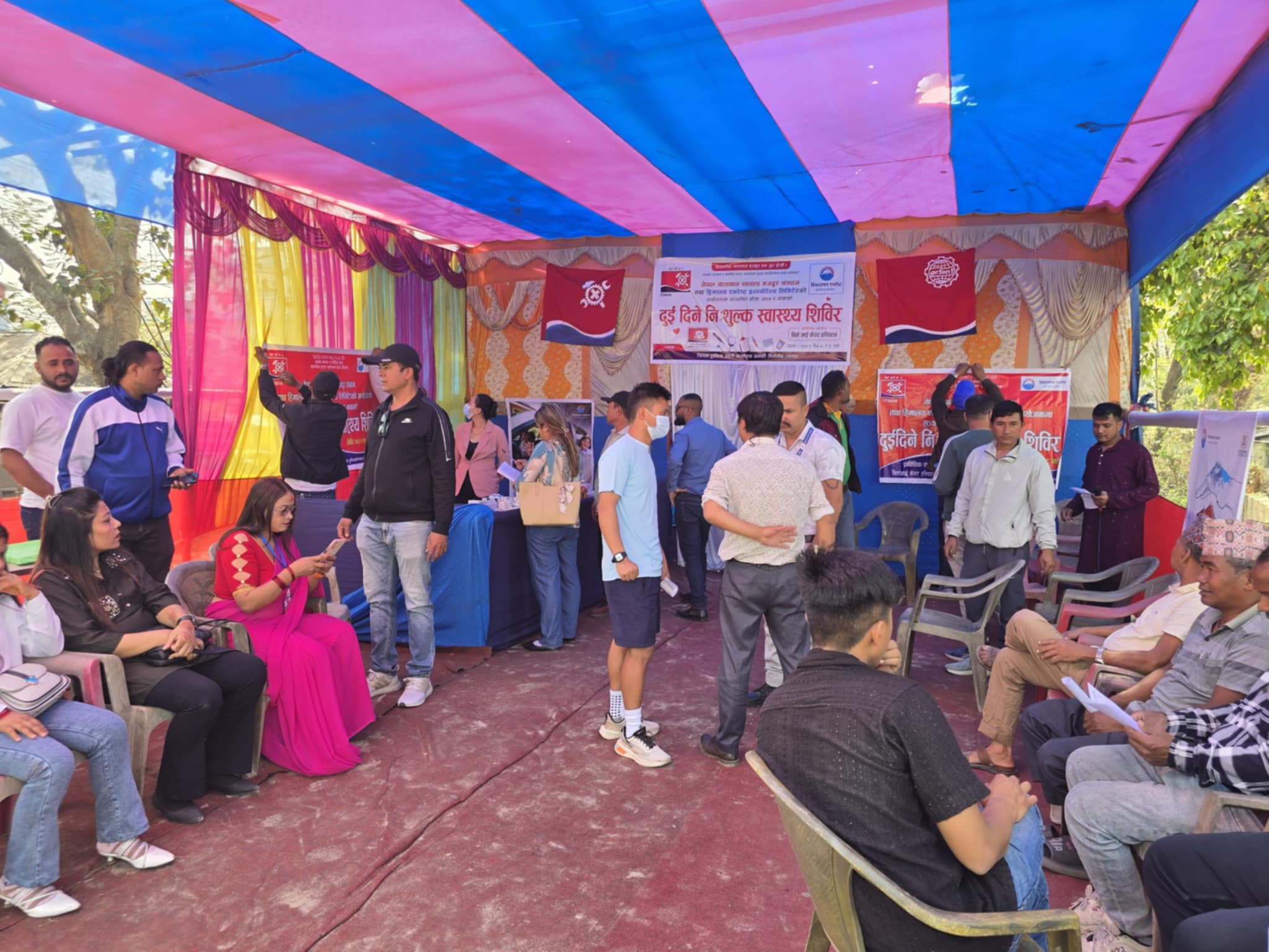 बिर्तामोडमा हिमालयन एभरेष्ट इन्स्योरेन्सको २ दिने निःशुल्क स्वास्थ्य शिविर सम्पन्न