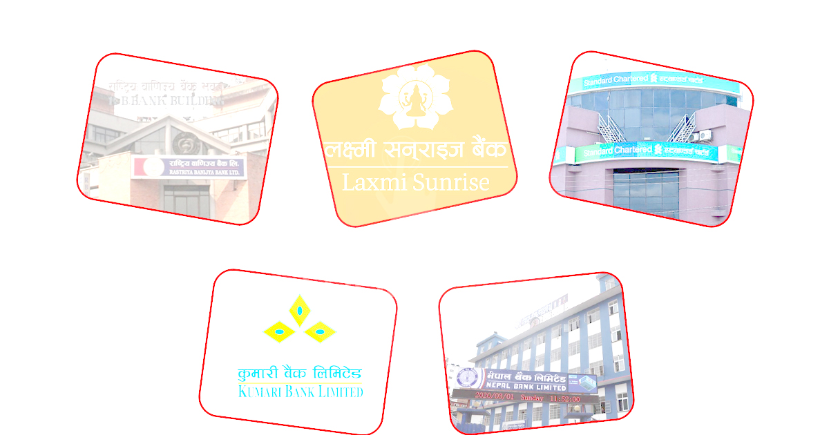 ५ वाणिज्य बैंकलाई राष्ट्र बैंकले गर्‍यो कारबाही