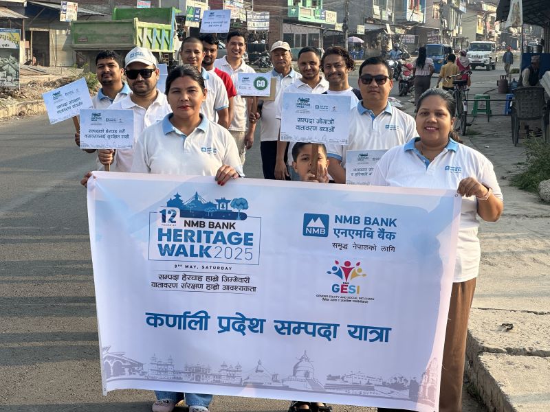 एनएमबि बैंक कर्णाली प्रदेशद्वारा काँक्रेबिहारमा सरसफाइ साथै आरामदायी बेन्च हस्तान्तरण