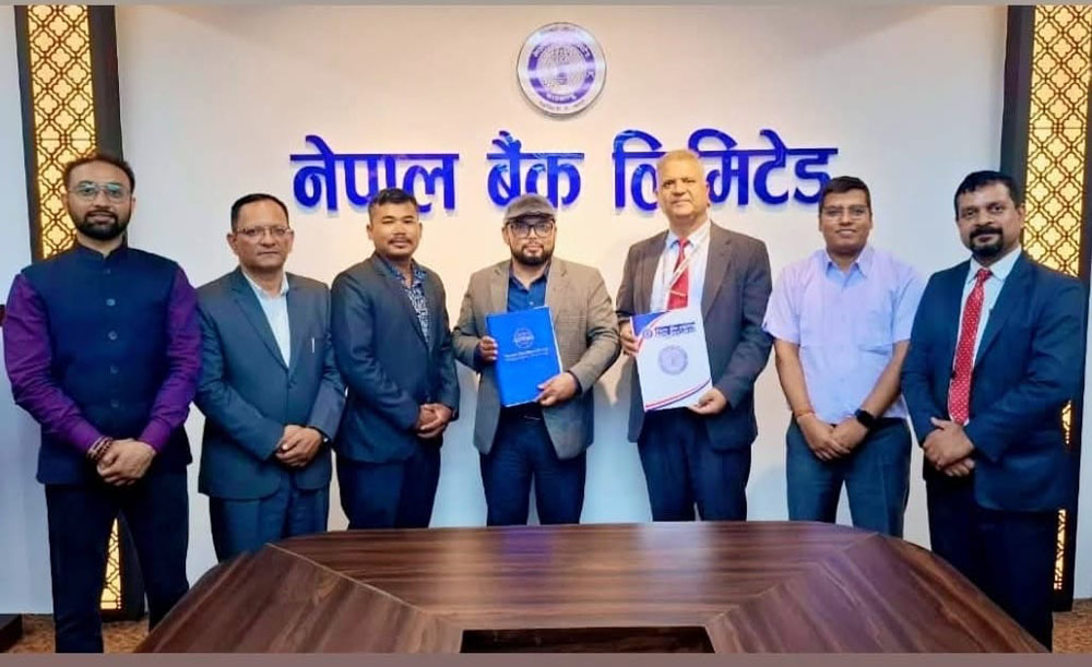 नेपाल बैंक र माउन्टेन भिस्टा रिट्रिटबीच सम्झौता