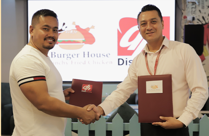डिशहोम र बर्गर हाउस एण्ड क्रन्ची फ्राइड चिकेनबीच छुट सुविधासम्बन्धी सम्झौता