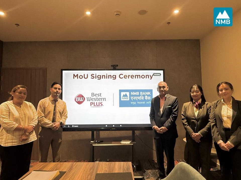 एनएमबि बैंक र बेस्ट वेस्टर्न प्लस काठमाण्डौबीच साझेदारी