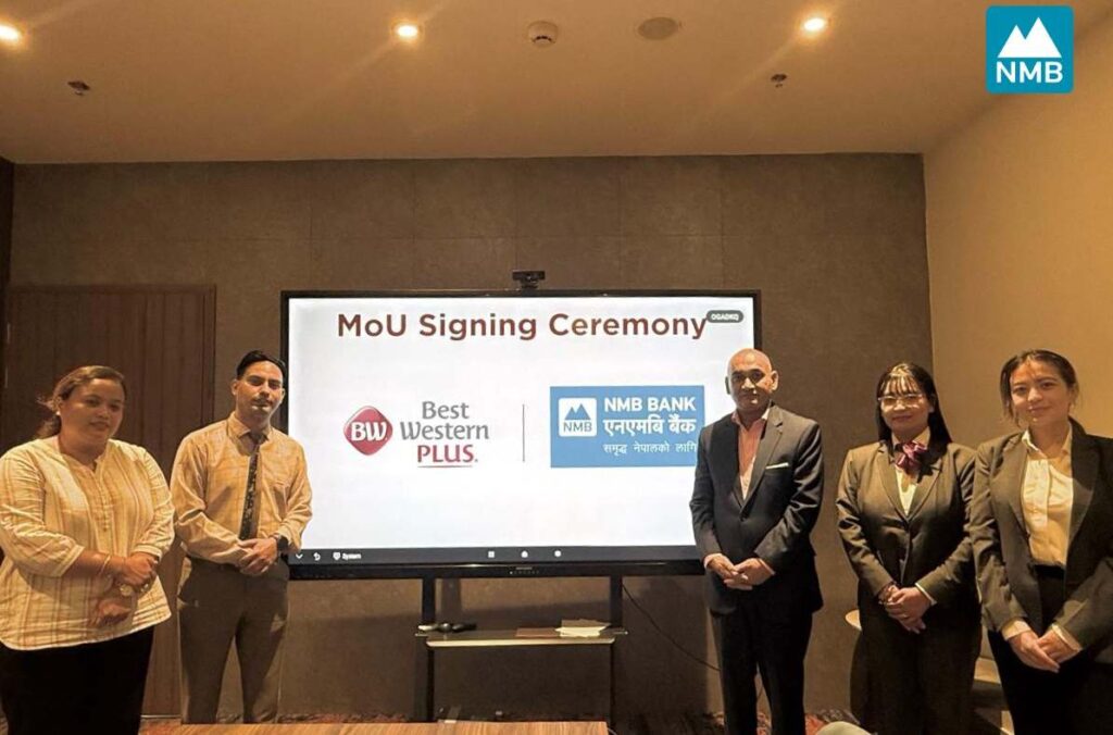 एनएमबि बैंकका ग्राहकहरु तथा कर्मचारीलाई बेस्ट वेस्टर्न प्लसमा २० प्रतिशत छुट
