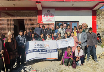 सिटिजन लाइफ जाजरकोट शाखाद्वारा ६ लाख २० हजारको बीमा दावी भुक्तानी