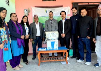 कामना सेवा विकास बैकले स्वास्थ्य केन्द्रहरुमा गर्यो सहयोग