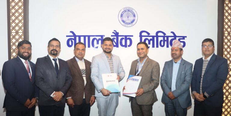 नेपाल बैंक र नेशनल प्याथ ल्याब रिसर्च सेन्टरबिच सम्झौता