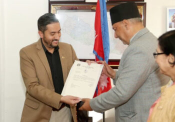 प्रेस काउन्सिलका अध्यक्ष डा. कुमार आचार्यले पाए नियुक्ति पत्र