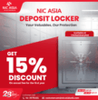 एनआईसी एशिया बैंकको लकर सेवामा ग्राहकहरुका लागि विशेष छुट सुविधा उपलब्ध