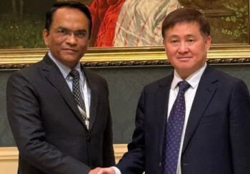 गभर्नर पौडेल र पिपुल्स बैंक अफ चाइनाका गभर्नर फानबीच भेटवार्ता