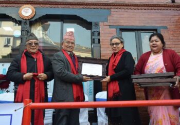 हिमालयन एभरेष्ट इन्स्योरेन्सद्वारा ललितपुरकाे एक स्वास्थ्य केन्द्रलाई अल्ट्रासाउण्ड मेसिन सहयोग