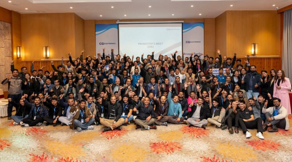 सीजी इलेक्ट्रेनिक्सद्वारा राष्ट्रिय स्तरको प्रमोटर मिट काठमाडौंमा सम्पन्न