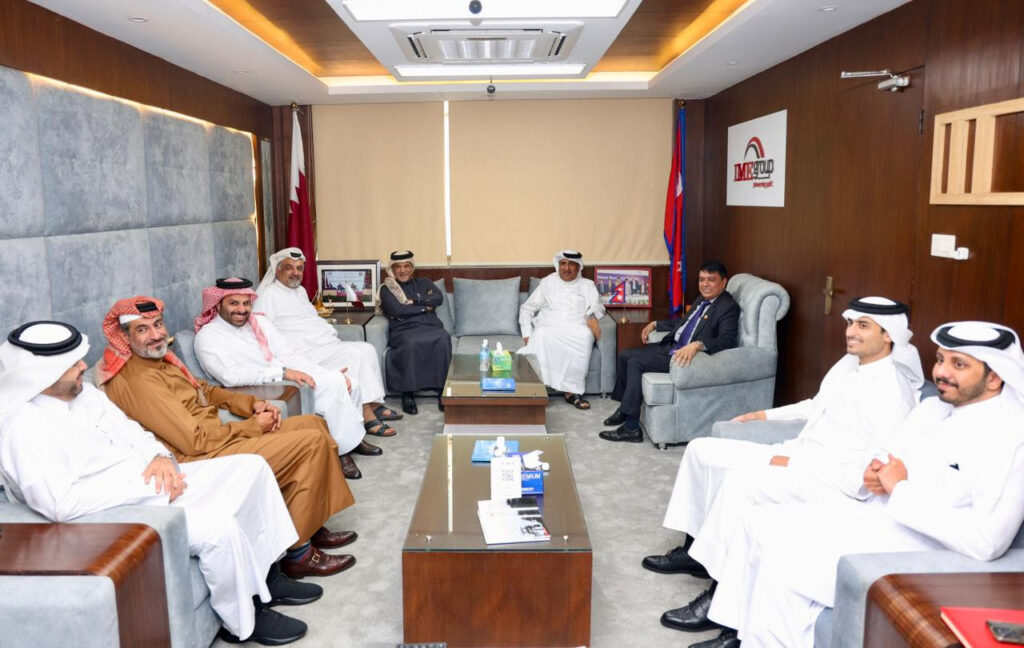 आइएमई ग्रुपमा कतारको व्यवसायिक प्रतिनिधिमण्डल