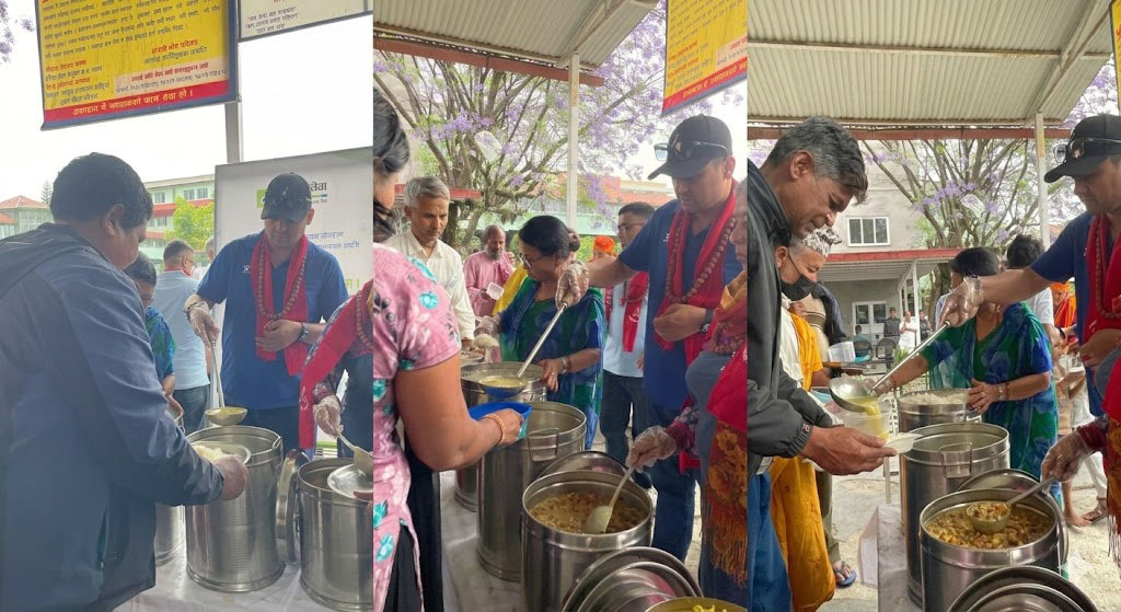 गंगालाल हृदय केन्द्रमा कामना सेवा बैंकको निःशूल्क भोजन सहयोग