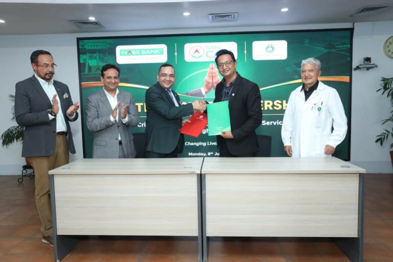 नबिल बैंक र धुलिखेल अस्पतालबीच स्वास्थ्य तथा पुनःस्थापना सेवा विस्तारको लागी ६ करोडको रणनीतिक साझेदारी