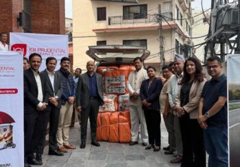 आइजीआई प्रुडेन्सियल इन्स्योरेन्सद्वारा विस्थापित परिवारलाई सहयोग प्रदान