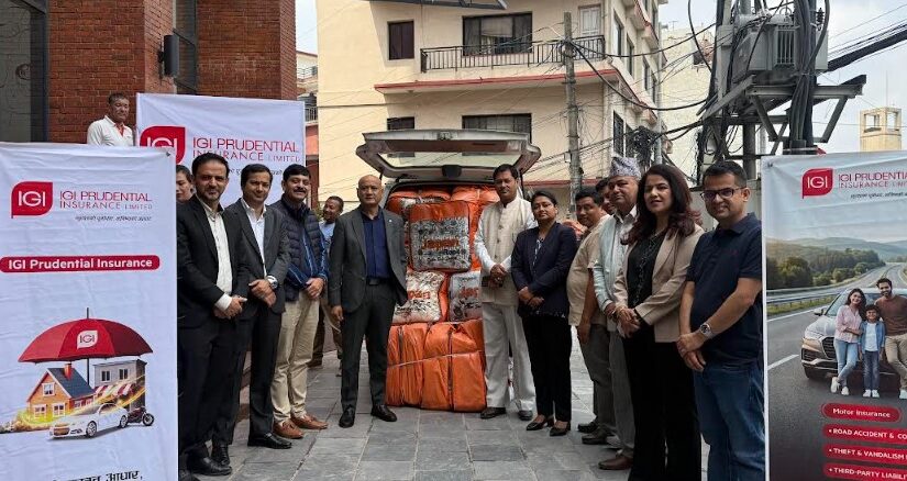 आइजीआई प्रुडेन्सियल इन्स्योरेन्सद्वारा विस्थापित परिवारलाई सहयोग प्रदान