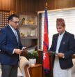 सेबोन अध्यक्ष भट्टद्वारा पदभार ग्रहण