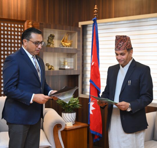 सेबोन अध्यक्ष भट्टद्वारा पदभार ग्रहण